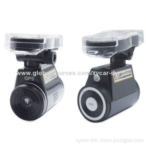 Promotional car DVR, high capacity battery design with voice guide/GPS tracker/G-sensor